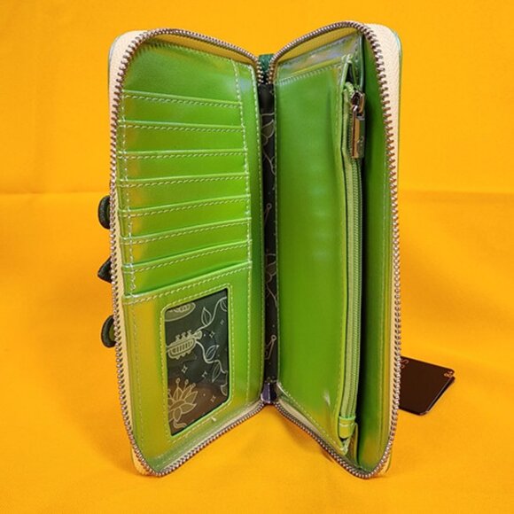 Loungefly Disney Princess & The Frog Tiana Crown Iridescent Wristlet Wallet NEW - Picture 10 of 12
